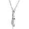 Sterling Silver Alphabet Initial Letter Y Diamond Necklace, 17" (1/8 Ct, GH Color, I1)