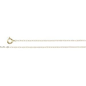 Childrens 14k Yellow Gold Cross Necklace with Design, 16"
