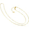 14k Yellow Gold Snake Chain, Adjustable to 22"