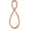 Infinity Style Pendant, 14k Rose Gold