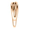 Free-Form Abstract Criss Cross Ring, 14k Rose Gold