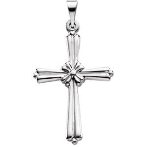 Platinum Rope Cross Pendant (35.00X25.50 MM)