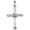 Platinum Rope Cross Pendant (35.00X25.50 MM)