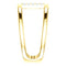 Diamond Negative Space Ring, 14k Yellow Gold, Size 7 (.04 Ctw, G-H Color, I1 Clarity)