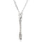 14k White Gold Diamond J Alphabet Initial Script Letter Necklace (GH Color, I1 Clarity, 1/8 Cttw)