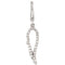 14k White Gold and Diamond Angel Wing Charm (1/8 Cttw, GH Color, I1 Clarity)