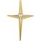 Diamond Cross 14k Yellow Gold Pendant