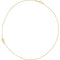 Infinity Sideways Cross 14k Yellow Gold Necklace, 16" and 18"