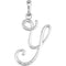 5-Stone Diamond Letter 'Y' Initial 14k White Gold Pendant Necklace, 18" (.03 Cttw, GH, I1)