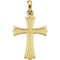 Fleury Cross 14k Yellow Gold Pendant (22X16MM)