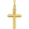 Inlay Cross 14k Yellow Gold Pendant (25.10X12.50 MM)