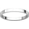 14k White Gold Slim-Profile Flat 2mm Band