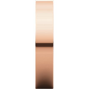 Slim-Profile 4mm Flat Stacking Band, 14k Rose Gold, Size 9