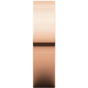10k Rose Gold 5mm Slim-Profile Flat Band, Size 4