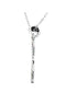 56-Stone Diamond Owl Silhouette Rhodium Plate 14k White Gold Pendant Necklace, 16" (1/4 Ctw, GH, I1)