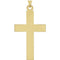 Latin Cross 14k Yellow Gold Pendant (42X25MM)