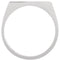 Men's Brushed Signet Pinky Ring, Rhodium-Plated 10k White Gold (9x15mm)