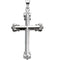 Ornate Cross Sterling Silver Pendant (34.50X23.50)