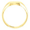 Diamond Closed Back Signet Ring, 14k Yellow Gold (.05 Ctw, G-H Color, I1 Clarity) Size 6.5