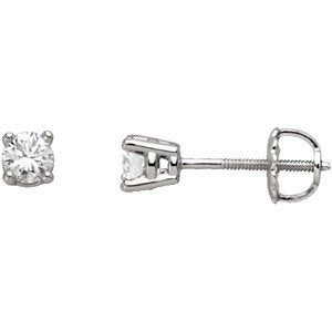 2 Ct 14k White Gold Diamond Stud Earrings (2.00 Cttw, GH Color, I1 Clarity)