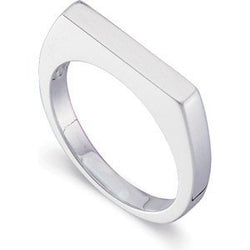 Sterling Silver Flat Top Stackable 3mm Ring, Size 7