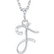 5-Stone Diamond Letter 'F' Initial 14k White Gold Pendant Necklace, 18" (.03 Cttw, GH, I1)