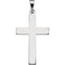 Western Cross Rhodium-Plated 14k White Gold Pendant (31X18MM)