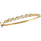 Diamond Bangle Bracelet, 14k Yellow Gold, 7.5" (.25 Cttw, GH Color , I1 Clarity )