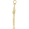 Rugged Capital Cross 14k Yellow Gold Pendant