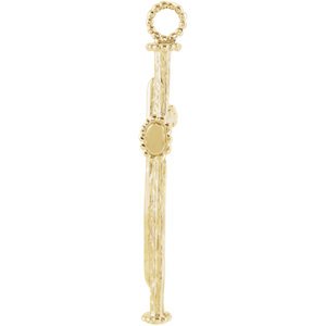 Rugged Capital Cross 14k Yellow Gold Pendant