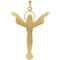 Risen Christ Crucifix 14k Yellow Gold Pendant