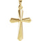 Sword of Spirit Cross 14k Yellow Gold Pendant (22.50X16.00 MM)