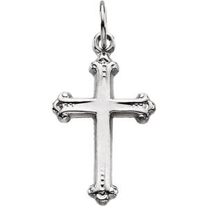 Botonee Cross 14k White Gold Pendant