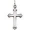 Botonee Cross 14k White Gold Pendant