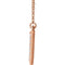 Diamond Triangle Necklace, 14k Rose Gold, 16.5" (.2 Ctw, GH Color, I1 Clarity)