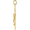 Thorn Crucifix 24k Gold-Plated Sterling Silver Pendant (35.94X21.88MM)