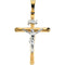 Two Tone Crucifix Pendant