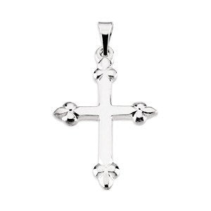 Platinum Bottonee Cross Pendant (21.00X16.00 MM)