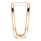 Diamond Negative Space Ring, 14k Rose Gold, Size 7 (.04 Ctw, G-H Color, I1 Clarity)