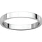 10k White Gold 2.5mm Slim-Profile Flat Band, Size 7.5