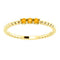 Citrine Beaded Ring, 14k Yellow Gold, Size 6