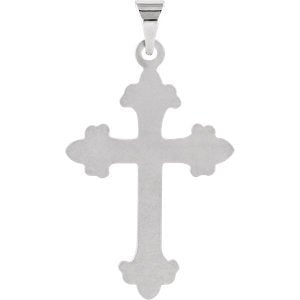 Platinum Fleury Cross Pendant (24X17.5MM)