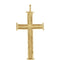 Rugged Capital Cross 10k Yellow Gold Pendant