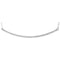 Diamond Bar Necklace in 14k White Gold, 16-18" (1/6 Cttw)