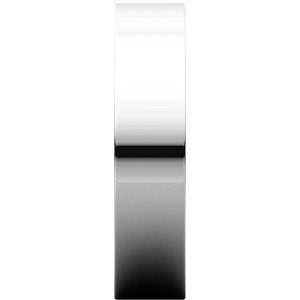 10k White Gold 5mm Slim-Profile Flat Band