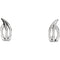 Freeform J-Hoop Earrings, Rhodium-Plated 14k White Gold