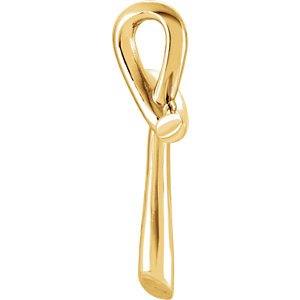 Freeform Cross 14k Yellow Gold Pendant (26.00X19.25 MM)