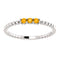 Citrine Beaded Ring, Rhodium-Plated 14k White Gold, Size 6