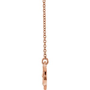 Star Necklace, 14k Rose Gold, 16-18"