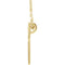 Open Cross 14k Yellow Gold Necklace, 18"(15.70X9.90 MM)